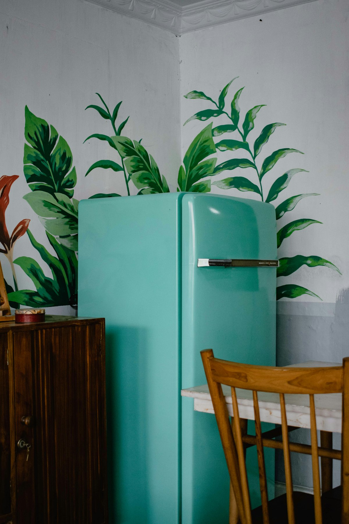 Freezer not freezing — open freezer compartment with frost