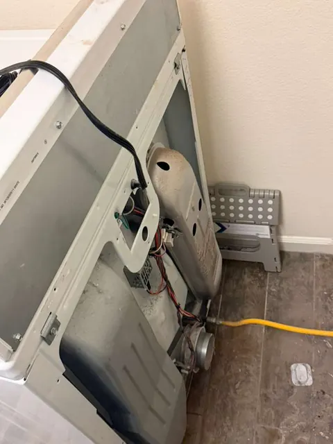 Maytag dryer thermostat replaced by a Universal Appliances Repair technician in Trabuco Canyon, Orange County