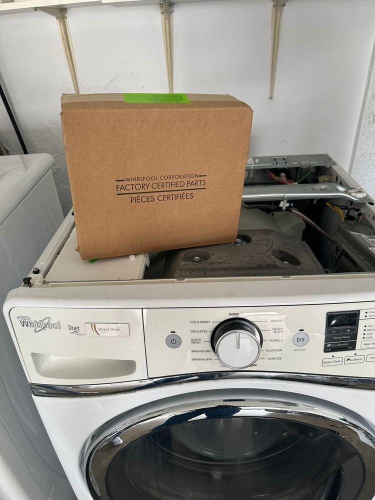 Whirlpool Duet washer with factory certified parts, repair by Universal Appliances Repair, Orange County