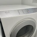 Photo from cheryl lemire's review showing a white front-load dryer control panel