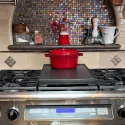 Photo from Pat Sepulveda-Garcia's review showing her Dacor professional gas range