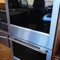Photo from Alexander Battaglia's review showing the KitchenAid double wall oven that was installed